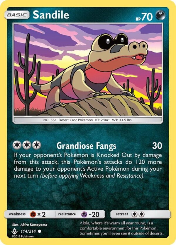 Sandile (114) 114/214 Normal SM – Unbroken Bonds