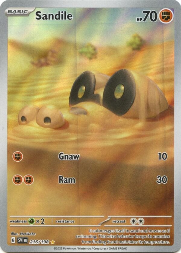 Sandile 216/198 Holofoil SV01: Scarlet & Violet Base Set Sandile 216/198 Holofoil SV01: Scarlet & Violet Base Set