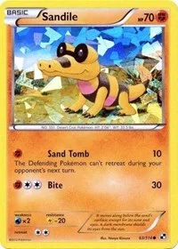 Sandile | 63/114 (Cracked Ice Holo) | 063/114 | Holofoil | Miscellaneous Cards & Products