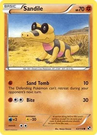 Sandile | 63/114 | Reverse Holofoil | Black and White