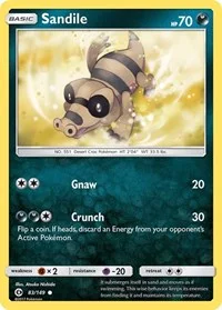 Sandile | 83/149 | Reverse Holofoil | SM Base Set