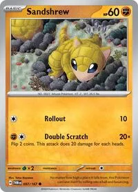 Sandshrew | 097/167 | Reverse Holofoil | SV06: Twilight Masquerade