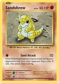 Sandshrew | 54/108 | Normal | XY - Evolutions