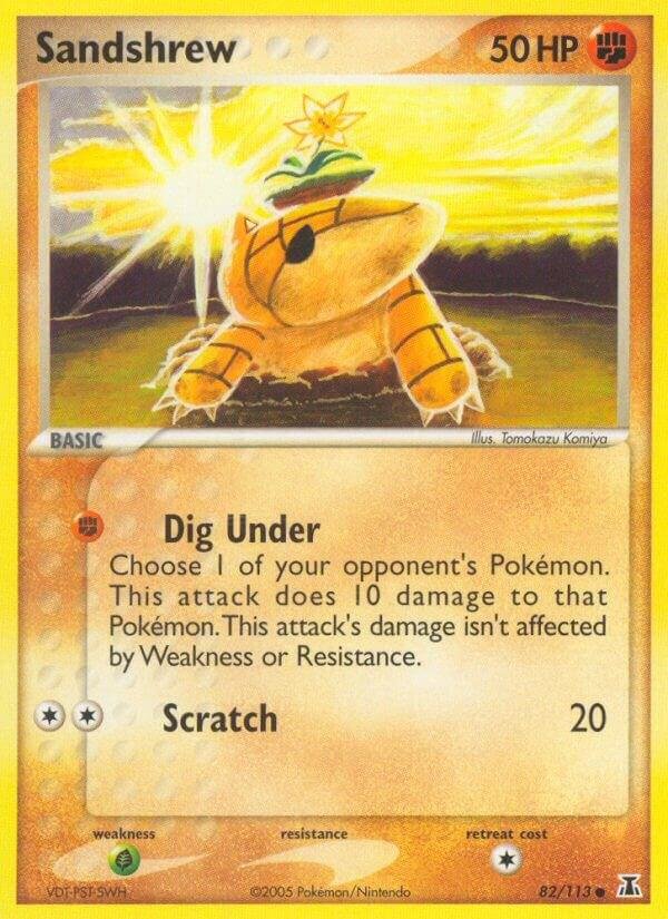 Sandshrew 82/113 Reverse Holofoil Delta Species