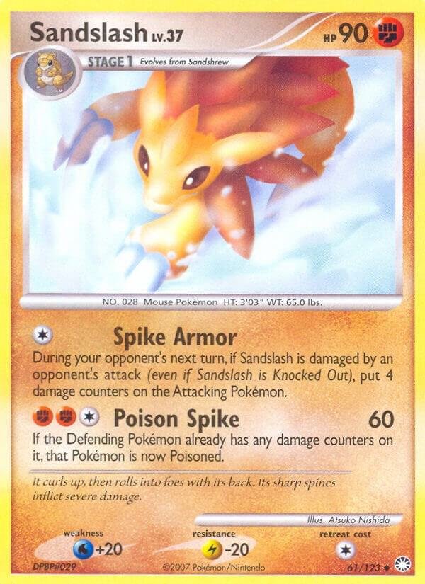 Sandslash 61/123 Reverse Holofoil Mysterious Treasures