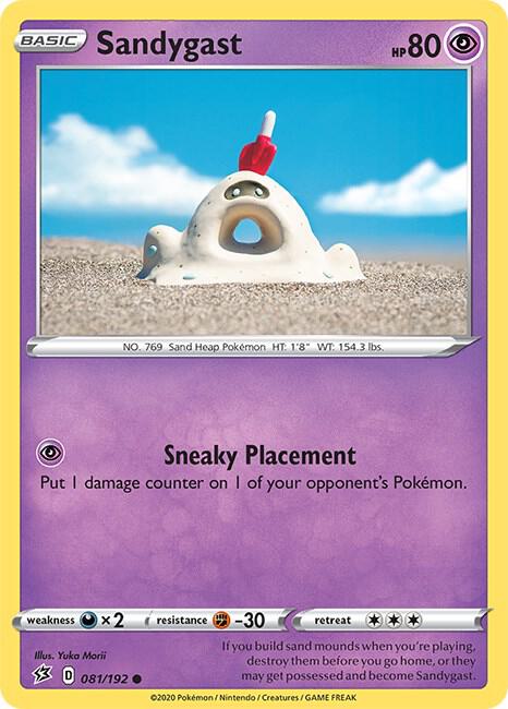 Sandygast 081/192 Reverse Holofoil SWSH02: Rebel Clash Sandygast 081/192 Reverse Holofoil SWSH02: Rebel Clash
