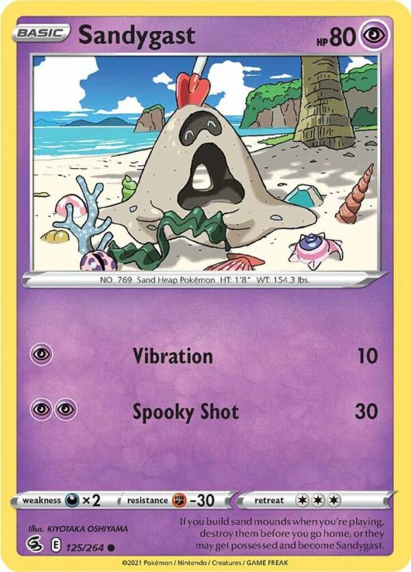 Sandygast 125/264 Normal SWSH08: Fusion Strike Sandygast 125/264 Normal SWSH08: Fusion Strike