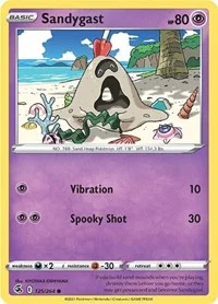 Sandygast | 125/264 | Reverse Holofoil | SWSH08: Fusion Strike