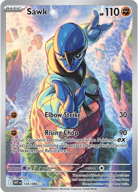 Sawk 130/086 Holofoil SV: White Flare