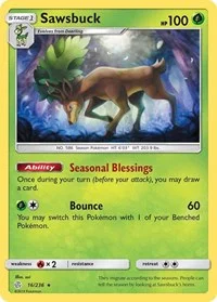 Sawsbuck | 16/236 | Reverse Holofoil | SM - Cosmic Eclipse