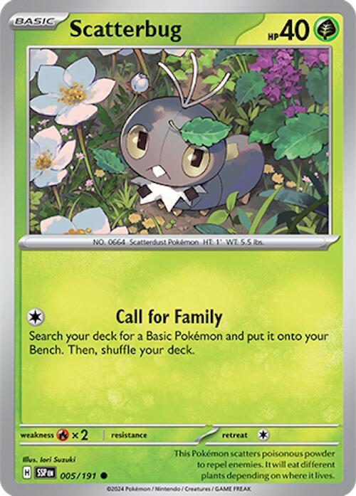 Scatterbug 005/191 Normal SV08: Surging Sparks Scatterbug 005/191 Normal SV08: Surging Sparks