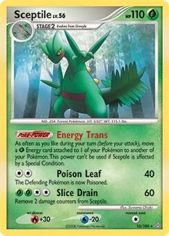 Sceptile 10/100 (DP Stormfront) 010/100 Normal Deck Exclusives Sceptile 10/100 (DP Stormfront) 010/100 Normal Deck Exclusives