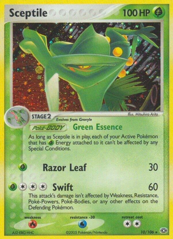 Sceptile 10/106 Reverse Holofoil Emerald