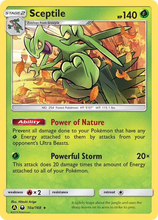Sceptile 10a/168 010a/168 Holofoil Alternate Art Promos