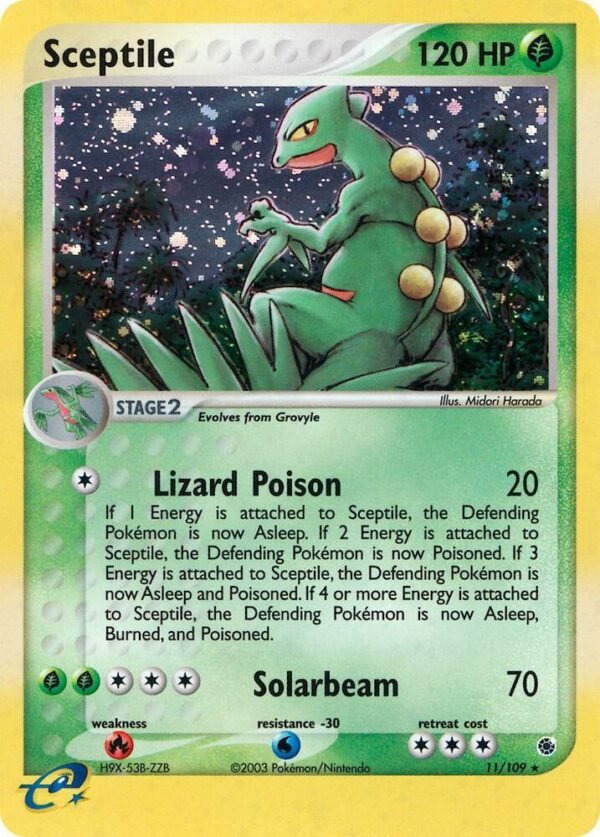 Sceptile 11/109 Holofoil Ruby and Sapphire