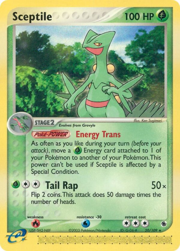 Sceptile 20/109 Normal Ruby and Sapphire