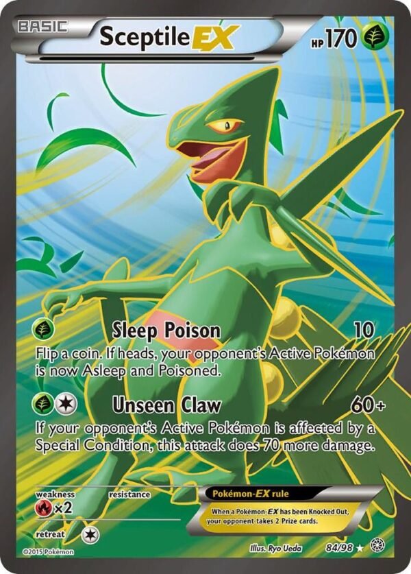Sceptile EX (84 Full Art) 84/98 Holofoil XY – Ancient Origins