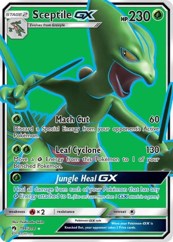 Sceptile GX (Full Art) 196/214 Holofoil SM – Lost Thunder Sceptile GX (Full Art) 196/214 Holofoil SM – Lost Thunder