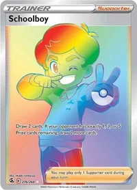 Schoolboy (Secret) | 276/264 | Holofoil | SWSH08: Fusion Strike