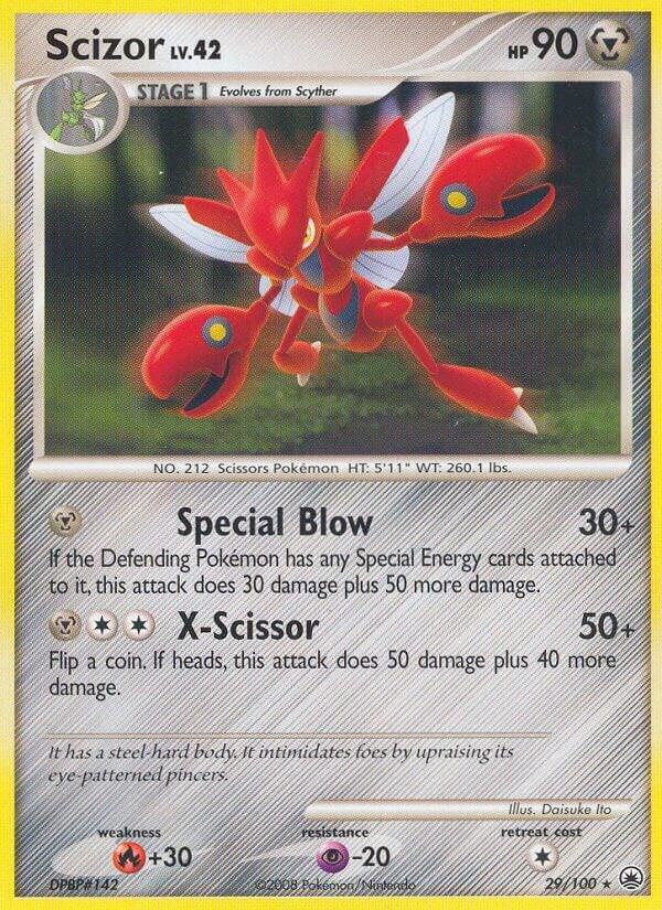 Scizor 29/100 Reverse Holofoil Majestic Dawn