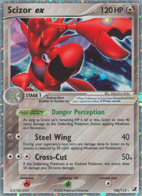 Scizor ex 108/115 Holofoil Unseen Forces Scizor ex 108/115 Holofoil Unseen Forces