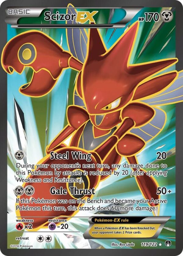 Scizor EX (Full Art) 119/122 Holofoil XY – BREAKpoint