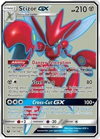 Scizor GX (Full Art) | 158/168 | Holofoil | SM - Celestial Storm