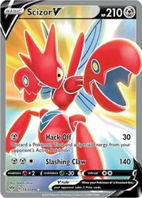 Scizor V (Full Art) | 183/189 | Holofoil | SWSH03: Darkness Ablaze