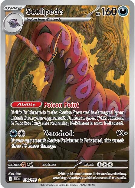 Scolipede 134/086 Holofoil SV: Black Bolt