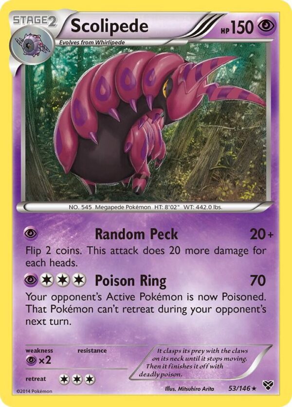 Scolipede 53/146 Normal XY Base Set