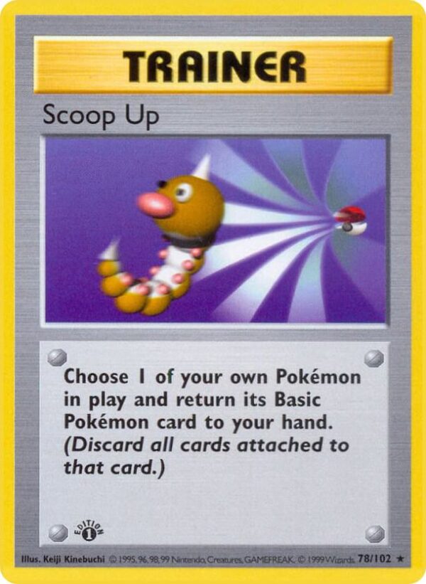 Scoop Up 078/102 1st Edition Base Set (Shadowless)