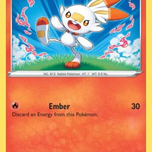 Scorbunny (030) 030/202 Reverse Holofoil SWSH01: Sword & Shield Base Set