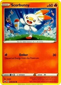 Scorbunny | 030/202 (Cosmos Holo) | Holofoil | Blister Exclusives Scorbunny | 030/202 (Cosmos Holo) | Holofoil | Blister Exclusives