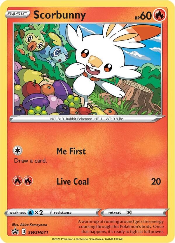 Scorbunny SWSH071 Holofoil SWSH: Sword & Shield Promo Cards Scorbunny SWSH071 Holofoil SWSH: Sword & Shield Promo Cards