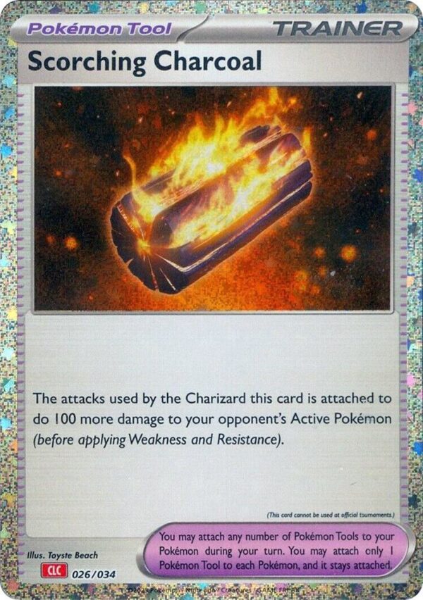Scorching Charcoal 026/034 Holofoil Trading Card Game Classic