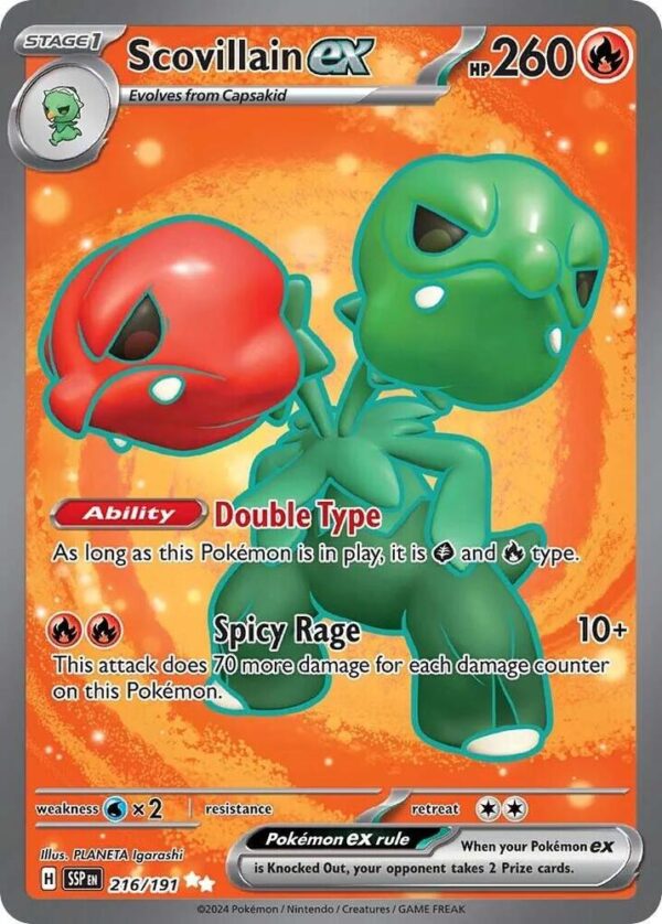 Scovillain ex 216/191 Holofoil SV08: Surging Sparks