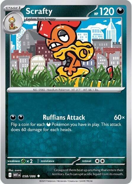 Scrafty 058/086 Normal SV: White Flare Scrafty 058/086 Normal SV: White Flare