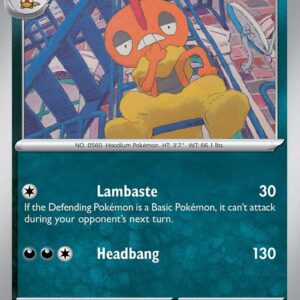 Scrafty 061/091 Reverse Holofoil SV: Paldean Fates