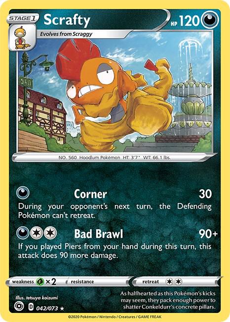 Scrafty 42/73 Holofoil Champion’s Path