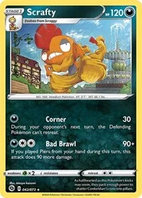 Scrafty | 42/73 | Reverse Holofoil | Champion's Path