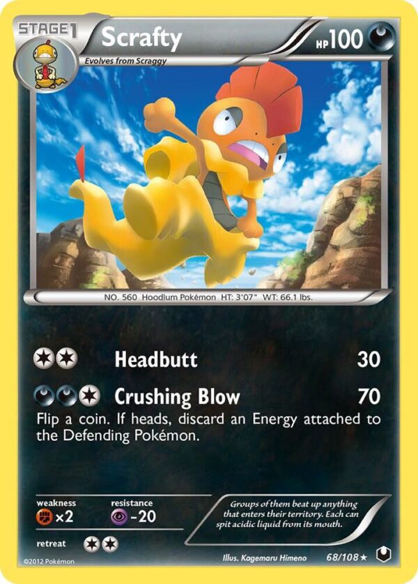 Scrafty 68/108 Normal Dark Explorers