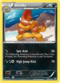 Scrafty | 69/114 | Reverse Holofoil | Black and White