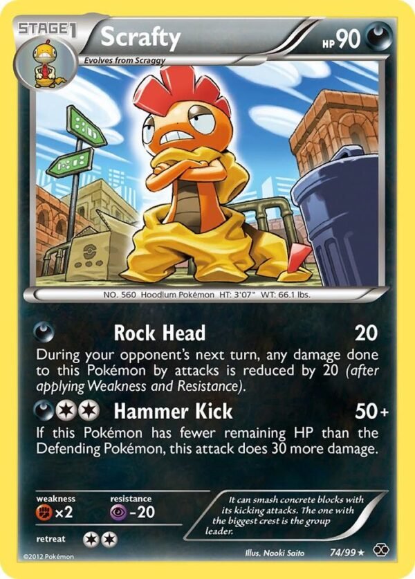 Scrafty 74/99 Holofoil Next Destinies