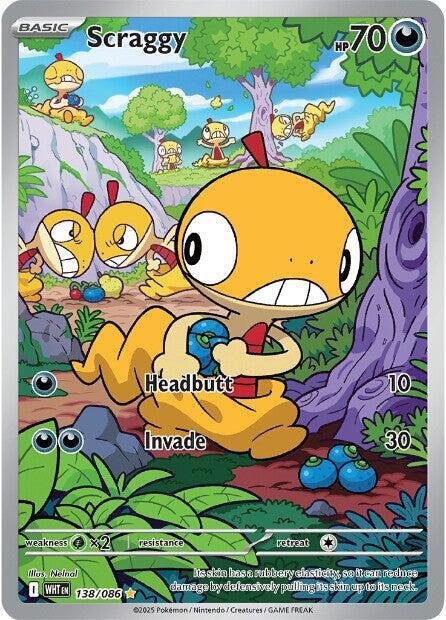 Scraggy 138/086 Holofoil SV: White Flare Scraggy 138/086 Holofoil SV: White Flare