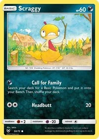 Scraggy | 50/73 | Reverse Holofoil | Shining Legends