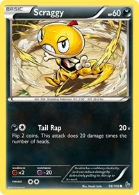 Scraggy | 58/106 | Reverse Holofoil | XY - Flashfire