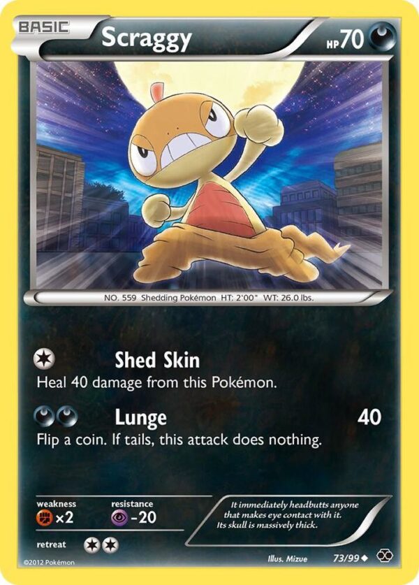 Scraggy 73/99 Reverse Holofoil Next Destinies