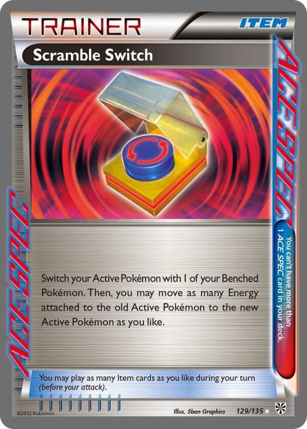 Scramble Switch 129/135 Holofoil Plasma Storm Scramble Switch 129/135 Holofoil Plasma Storm