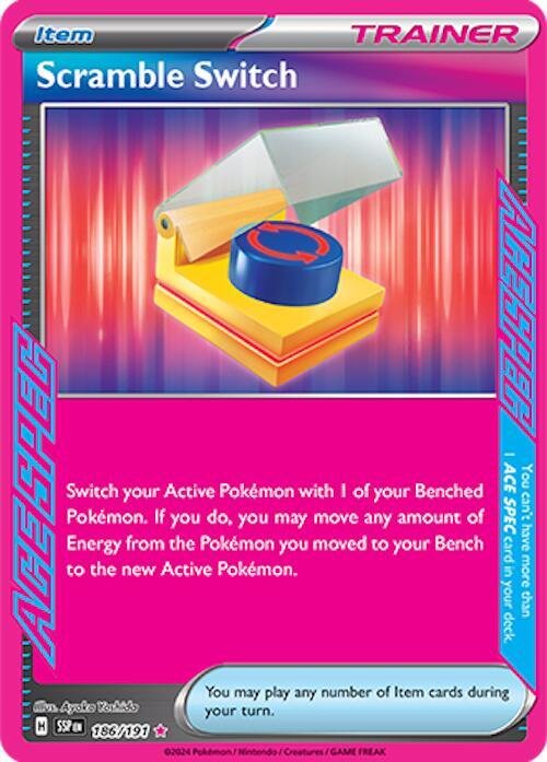 Scramble Switch 186/191 Holofoil SV08: Surging Sparks