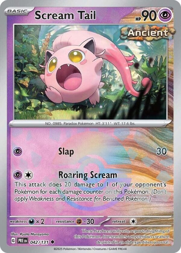 Scream Tail (Poke Ball Pattern) 042/131 Holofoil SV: Prismatic Evolutions